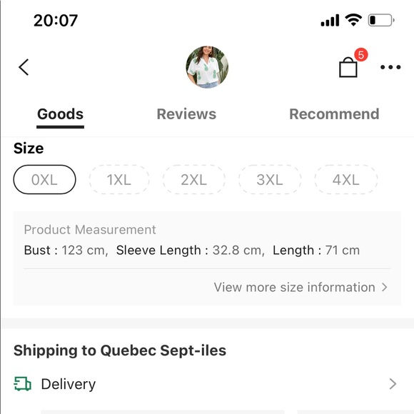 OkPlus Pineapple Print Notched Blouse white and green size 0x - Picture 5 of 6